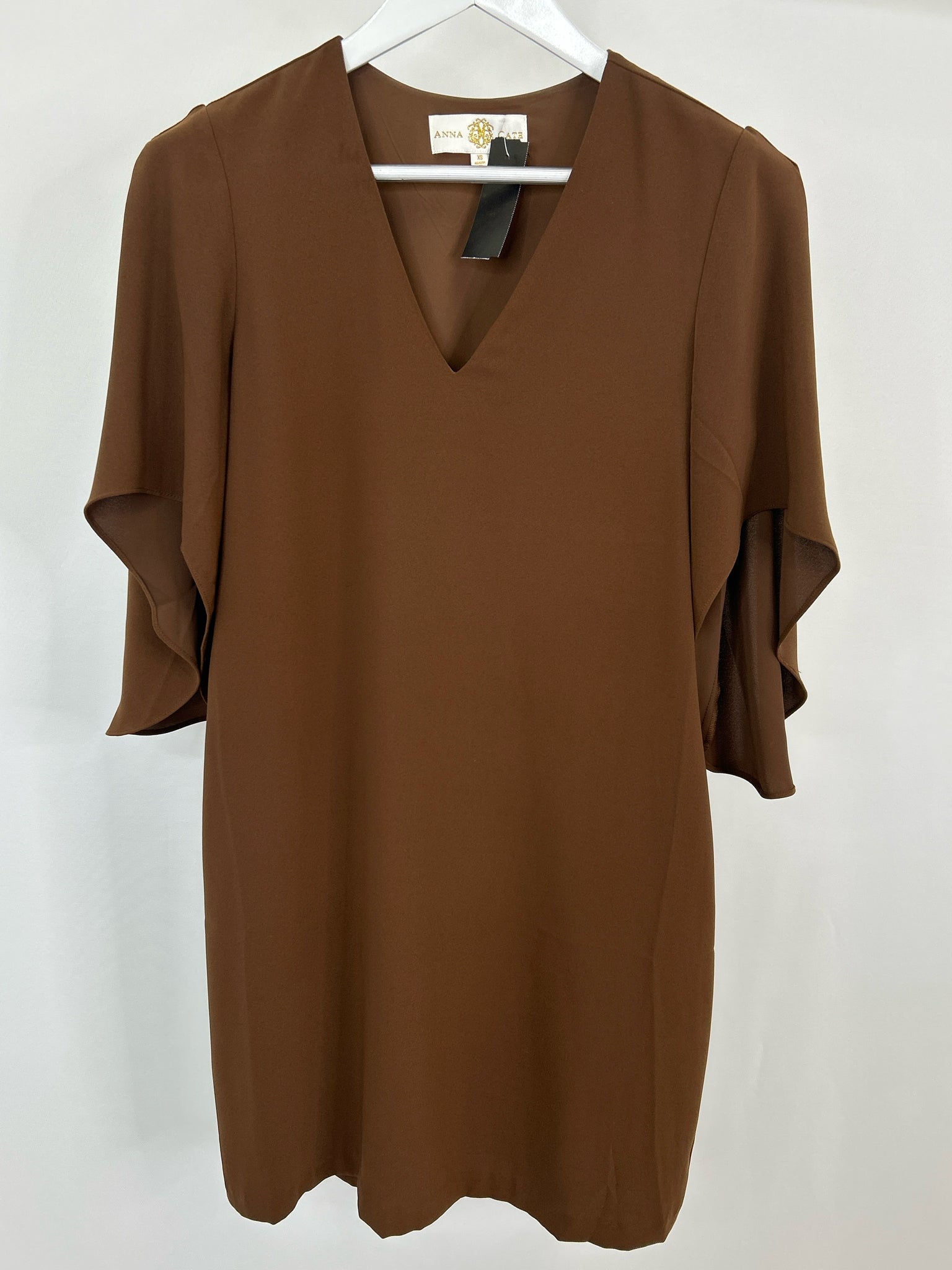 ANNA CATE Size XS Brown Women Dress