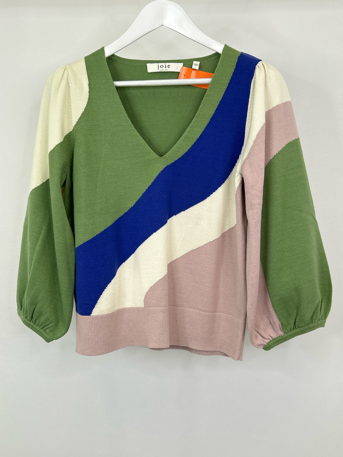 JOIE Size L GREEN AND PINK Women Sweater
