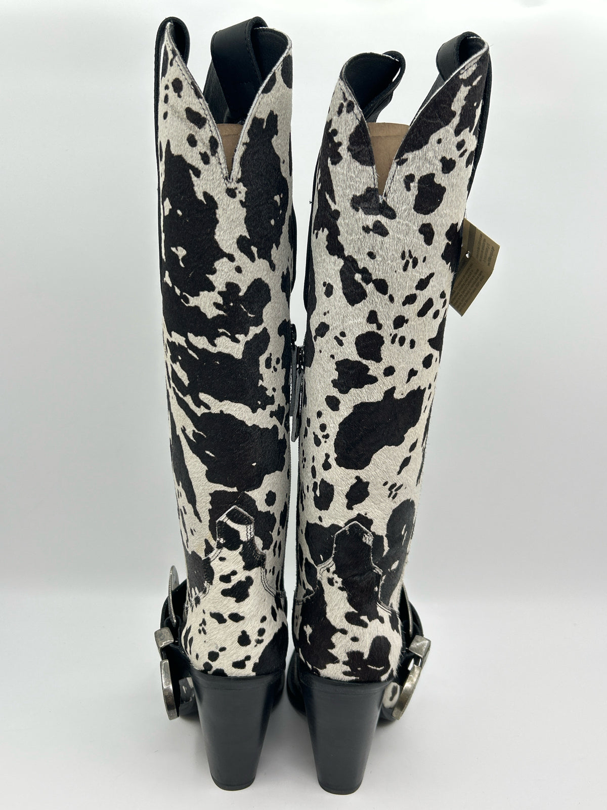 DINGO Size 8.5M Black & White Women Boots