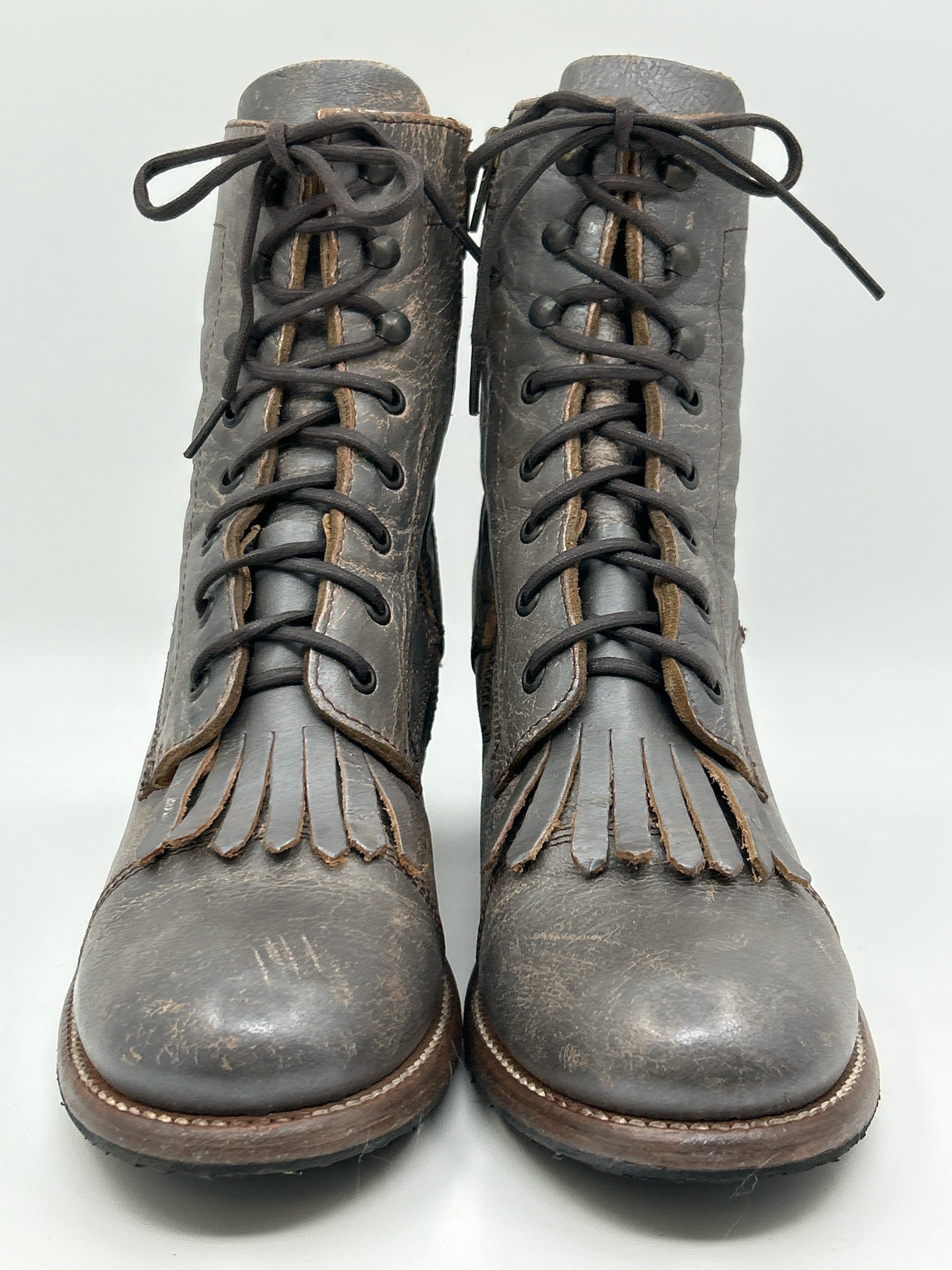 BED STU Size 11 Gray Women Booties