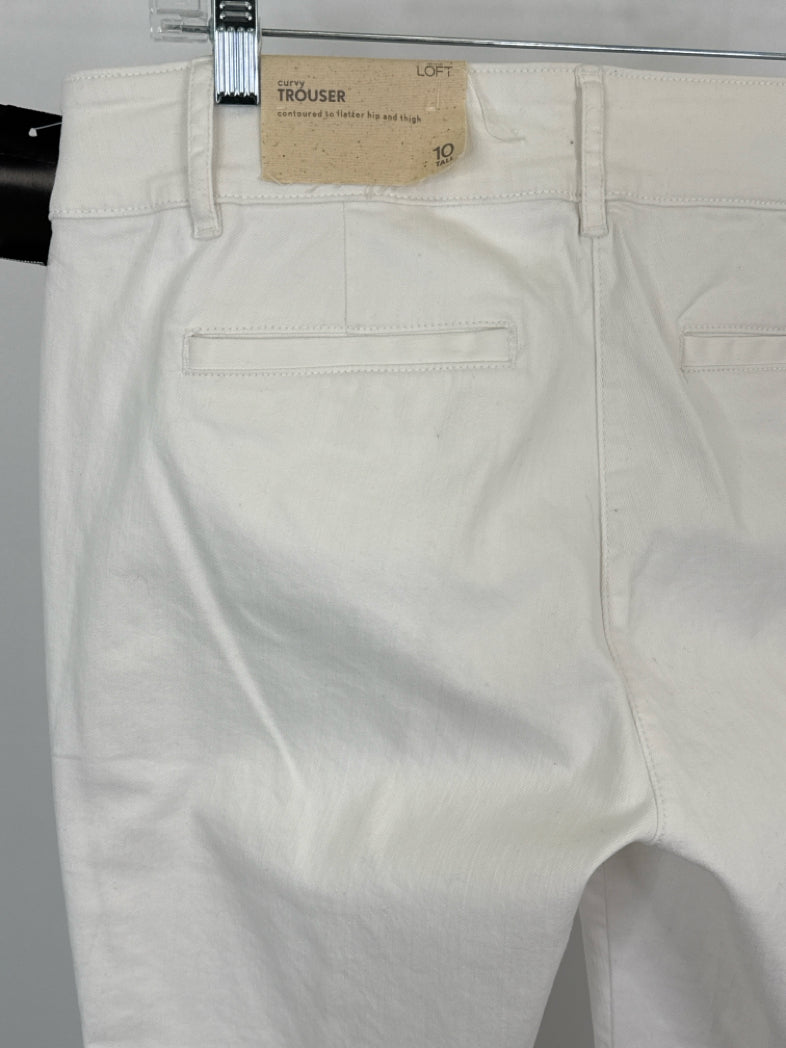 LOFT Size 10T white denim Women jeans