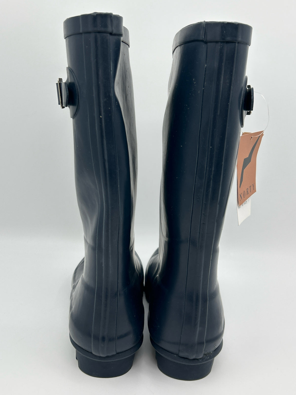 NORTY NWT Size 7 Navy Matte Women Rainboots