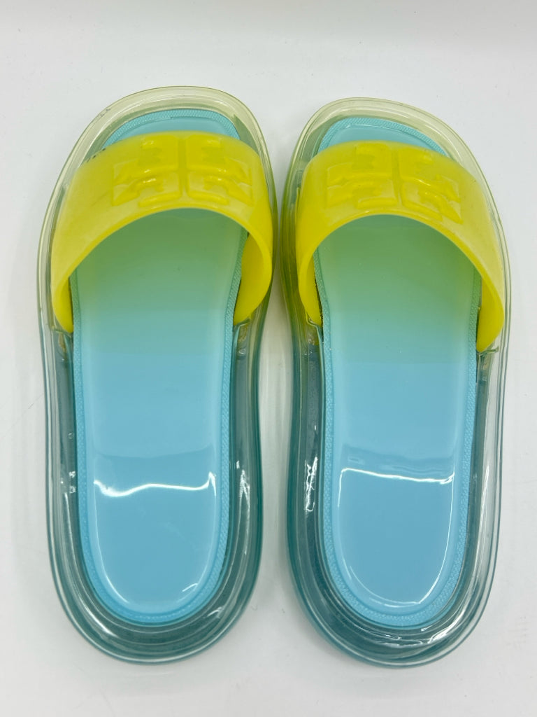 TORY BURCH Size 6B Yellow and Clear Women's Sandal