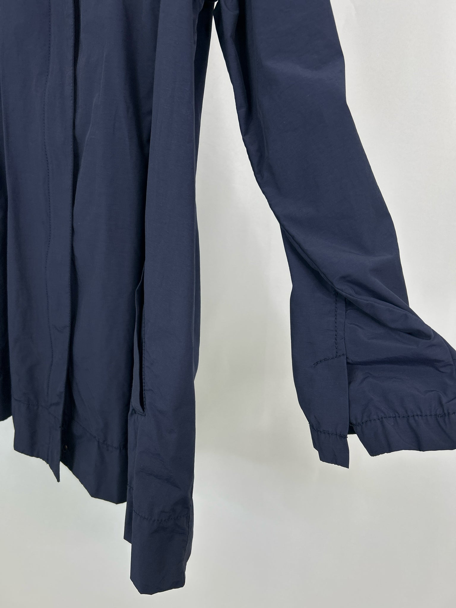 EILEEN FISHER Size L Navy Women Raincoat