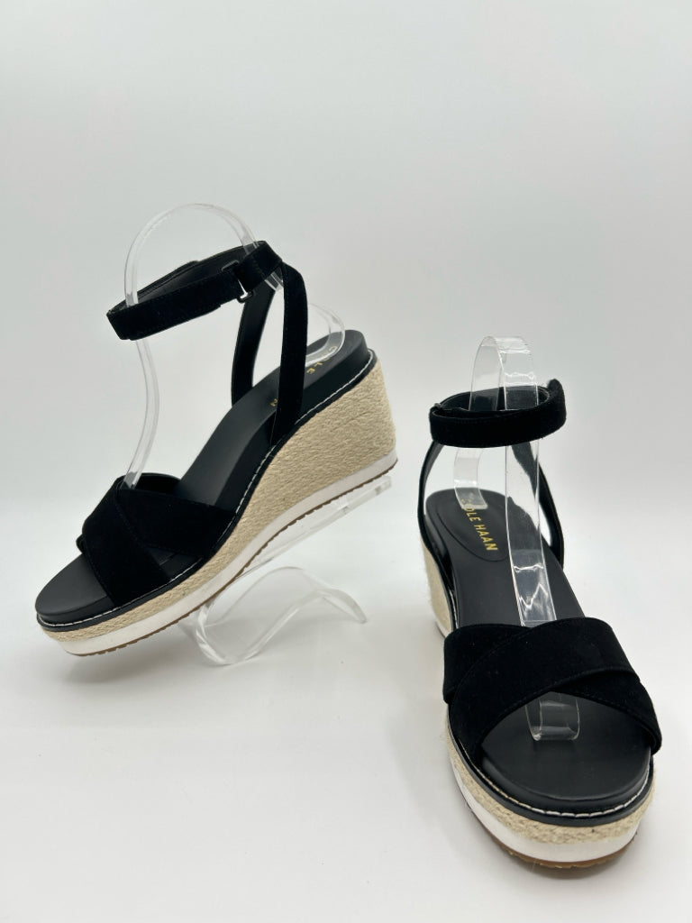 COLE HAAN Women Size 7.5 Black Sandal