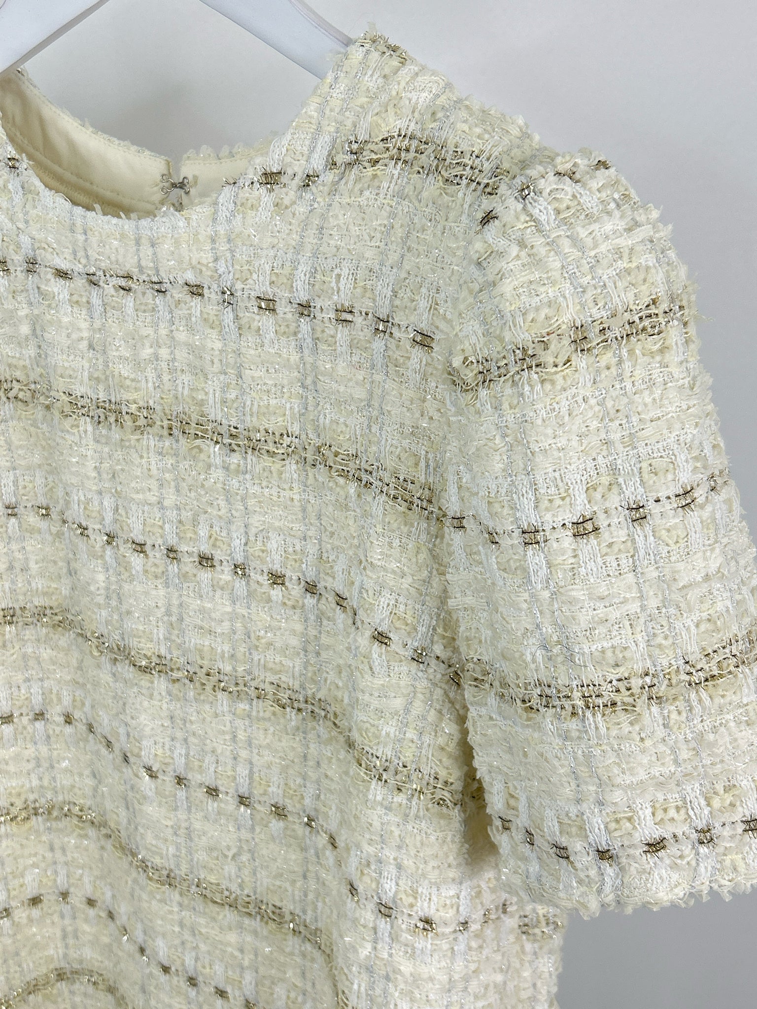 VOY Size S Cream Women Dress