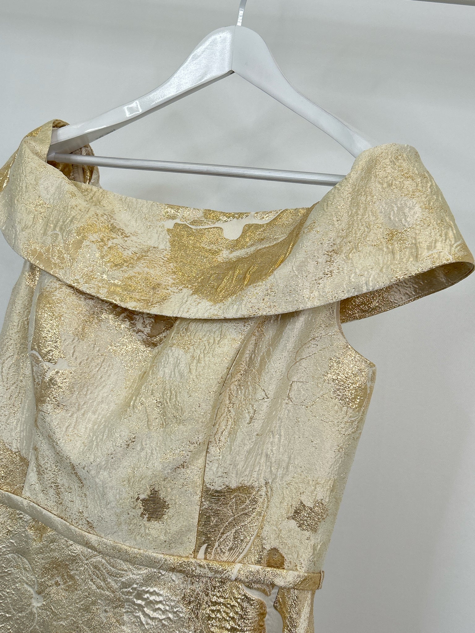 GIA FRANCO Size 14 Gold Women Dress