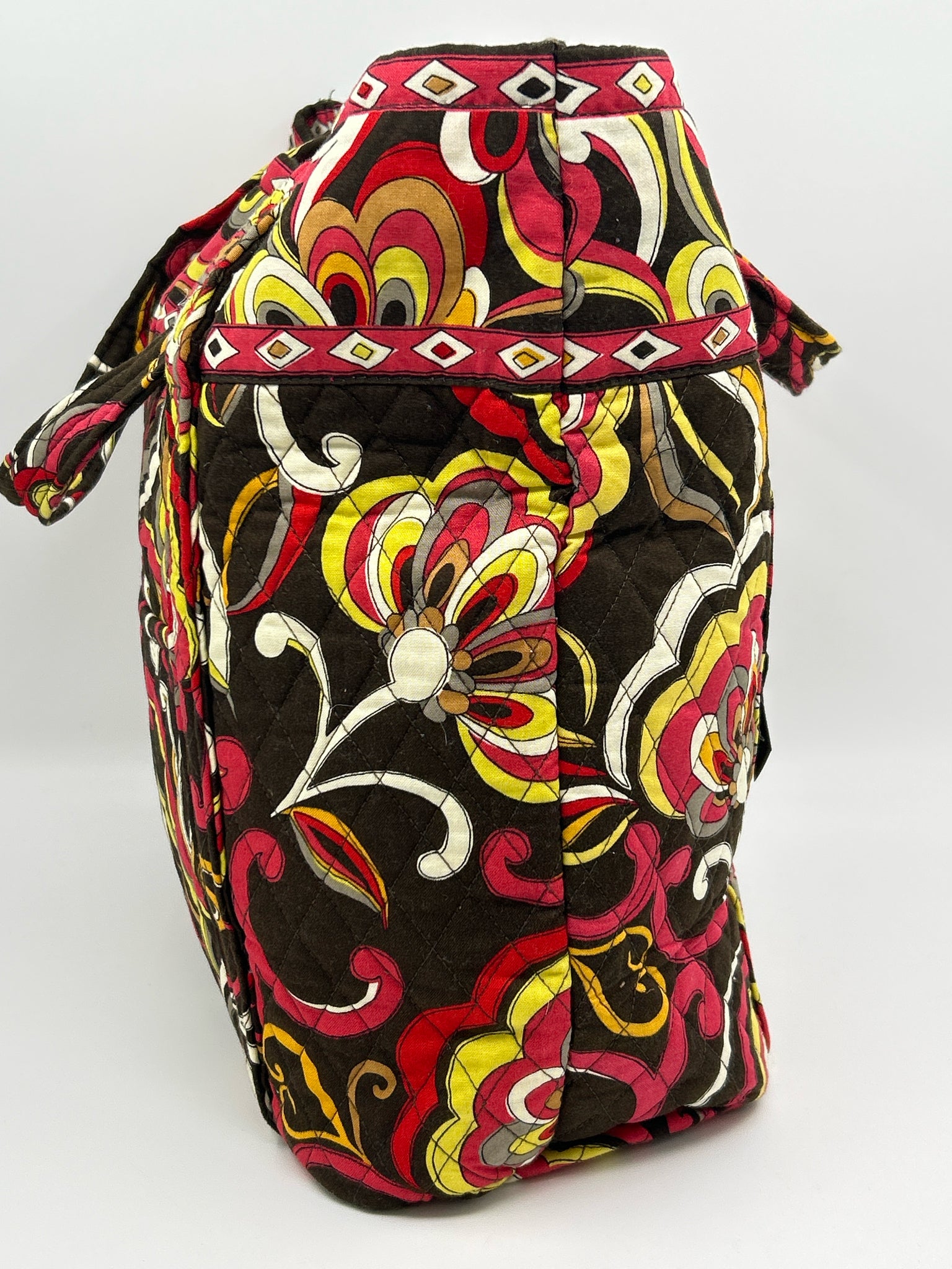 VERA BRADLEY BROWN AND PINK Women Tote