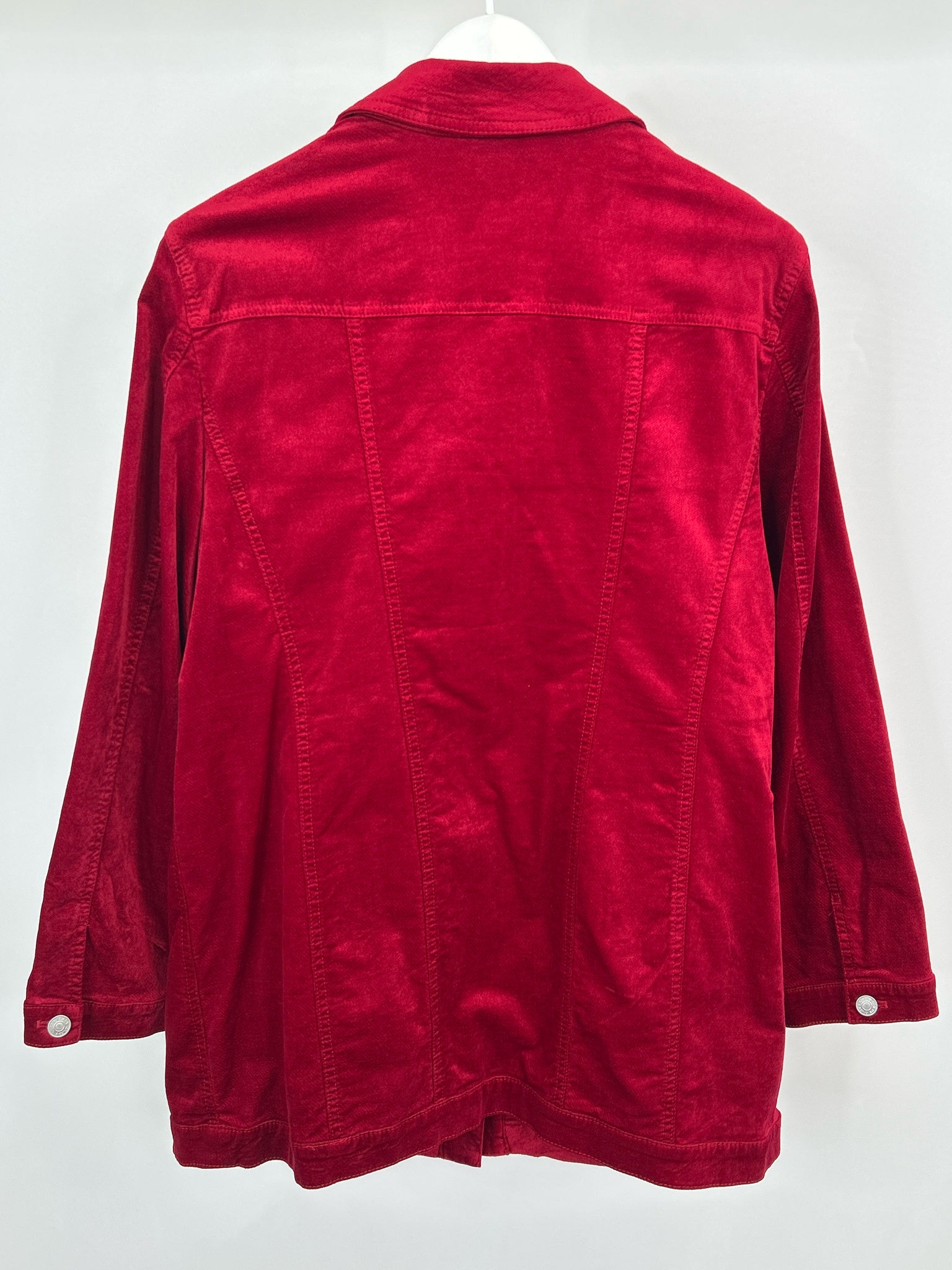 CHICO'S Size 16/18 Red Women Jacket