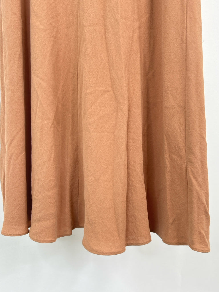 EILEEN FISHER Size P Peach Silk Skirt