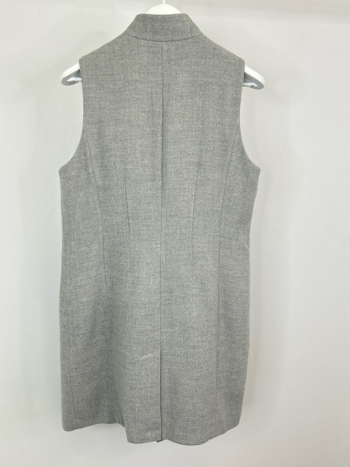 White House Black Market Size 10 Grey Women Vest