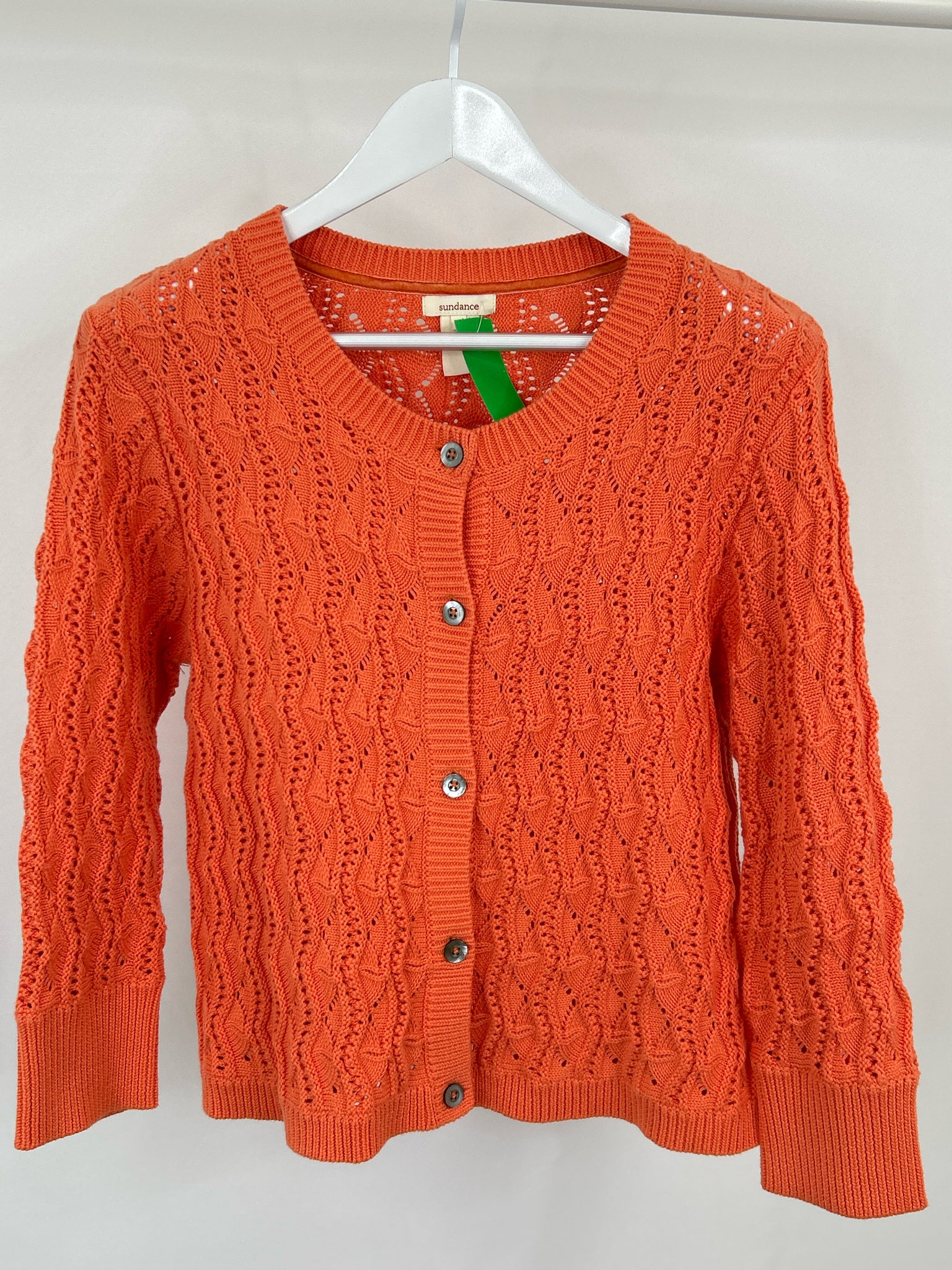 SUNDANCE Size L Coral Women Cardigan