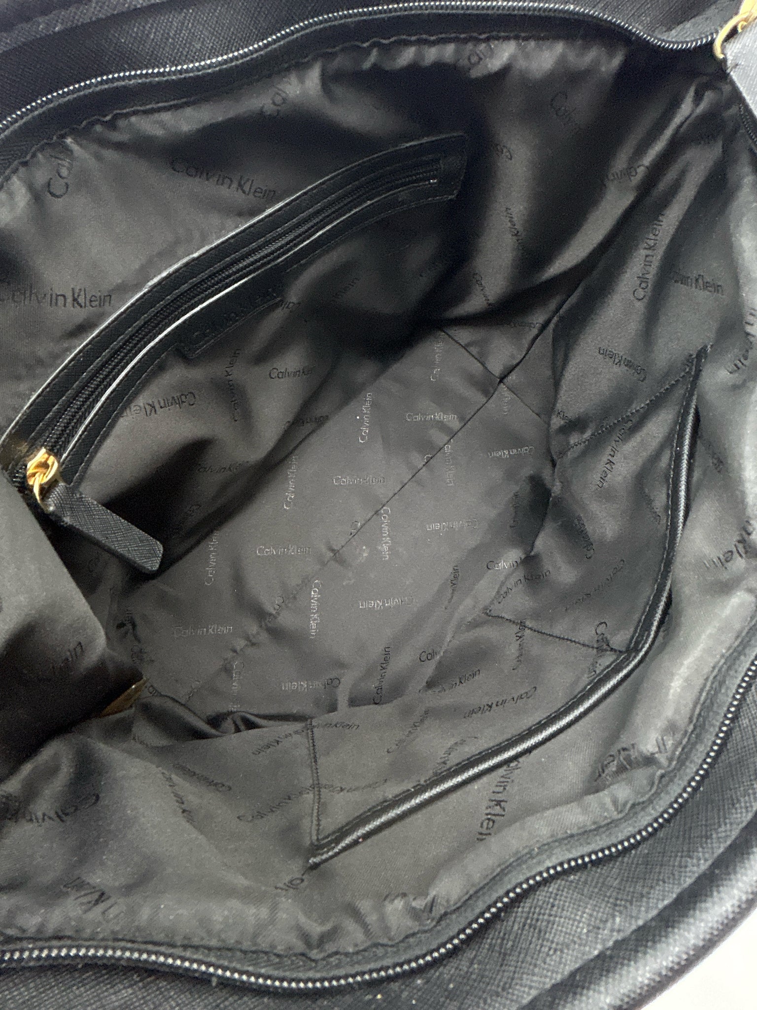 CALVIN KLEIN Beige & Black Women Tote
