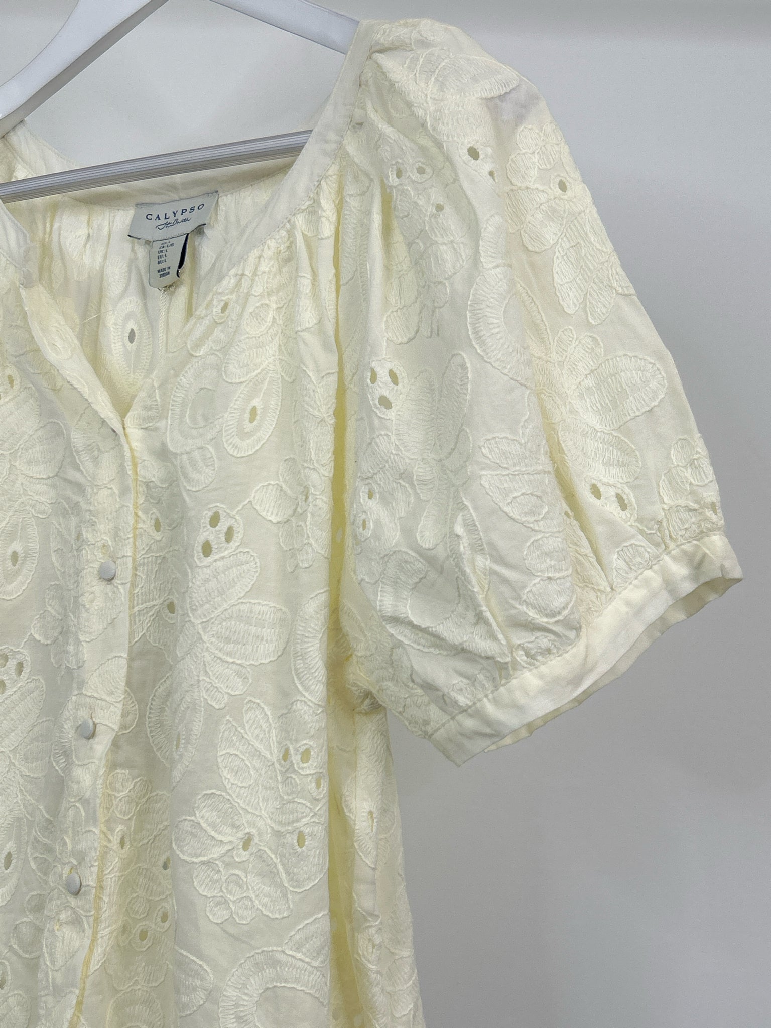 calypso st barth Size L Cream Women Blouse