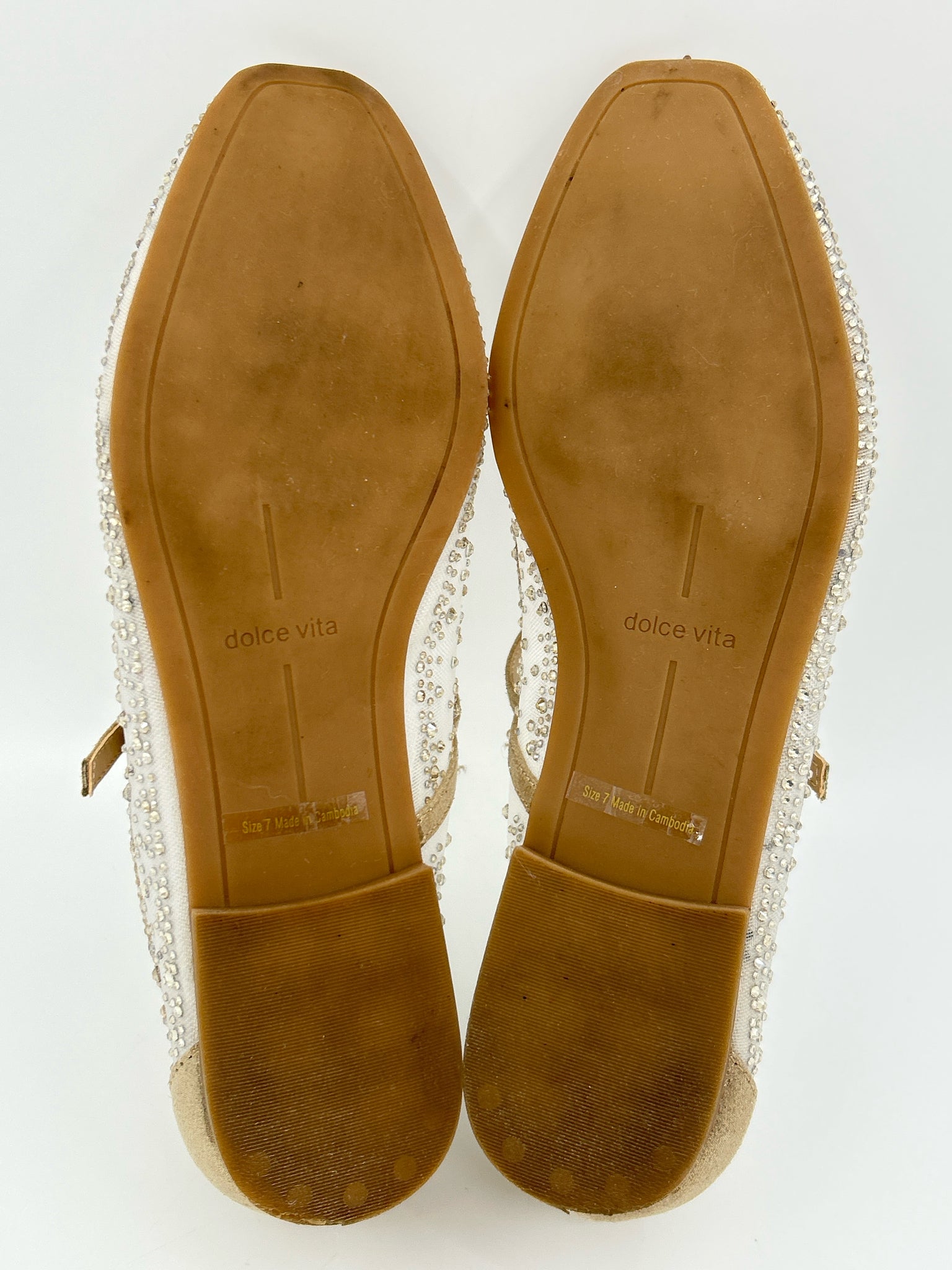 DOLCE VITA Size 7 Gold Women Flats