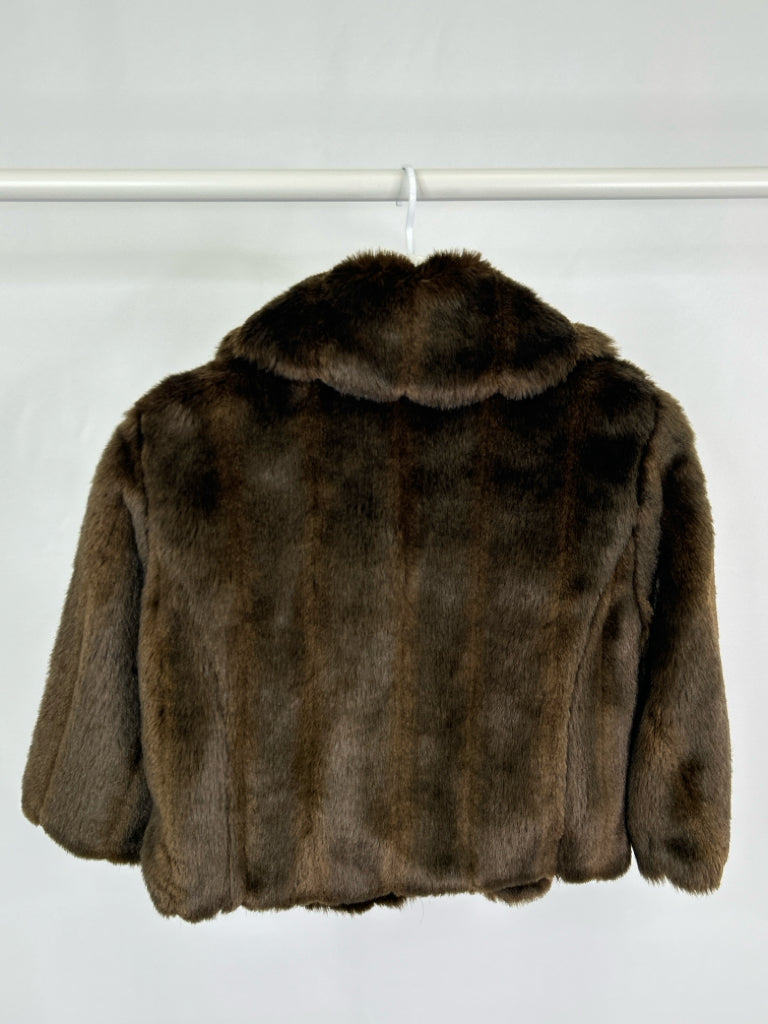 LOFT Women Size S Brown Faux Fur Coat NWT