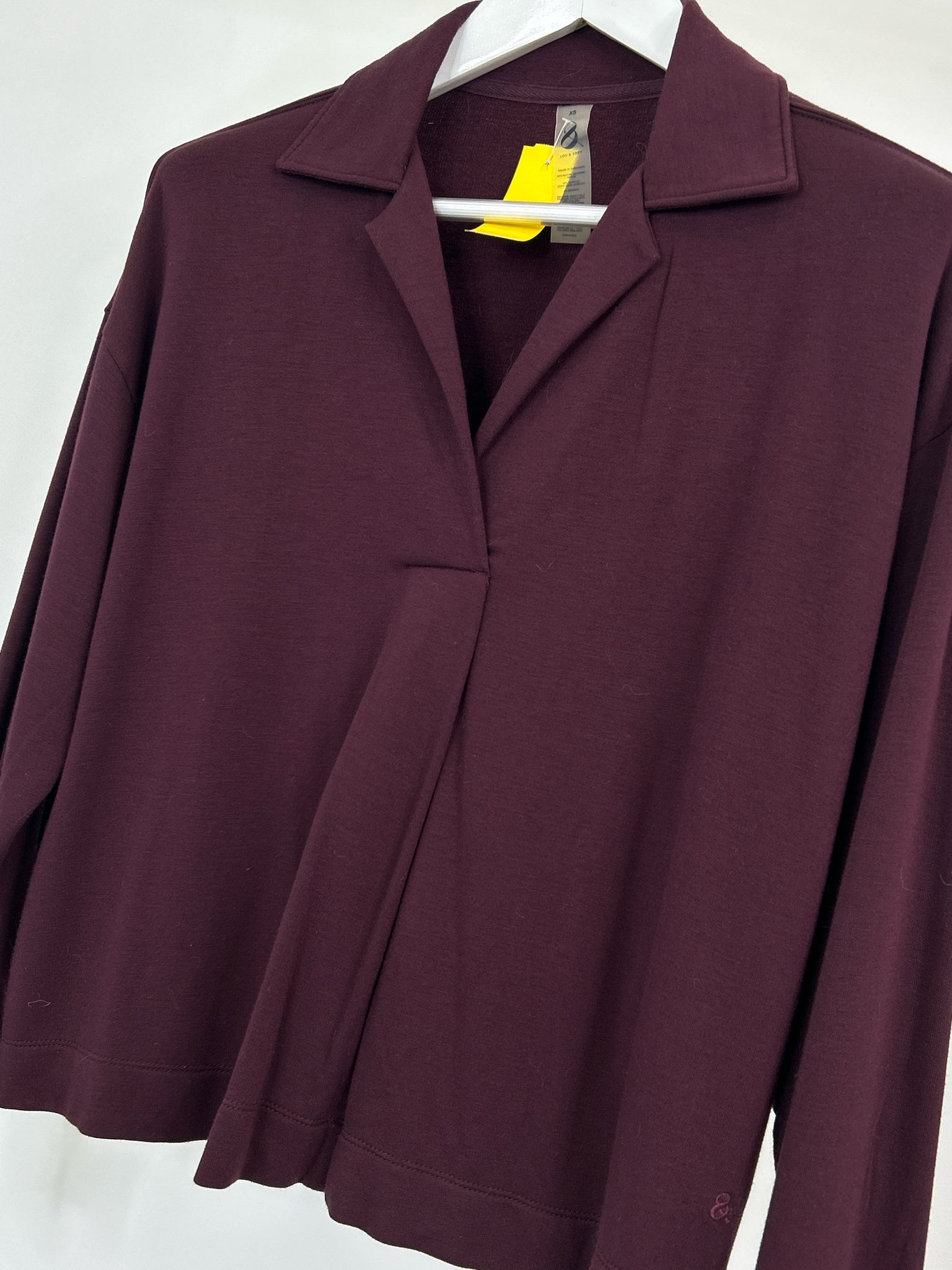 LOU & GREY Size XS Maroon Women 2-Piece w/pants