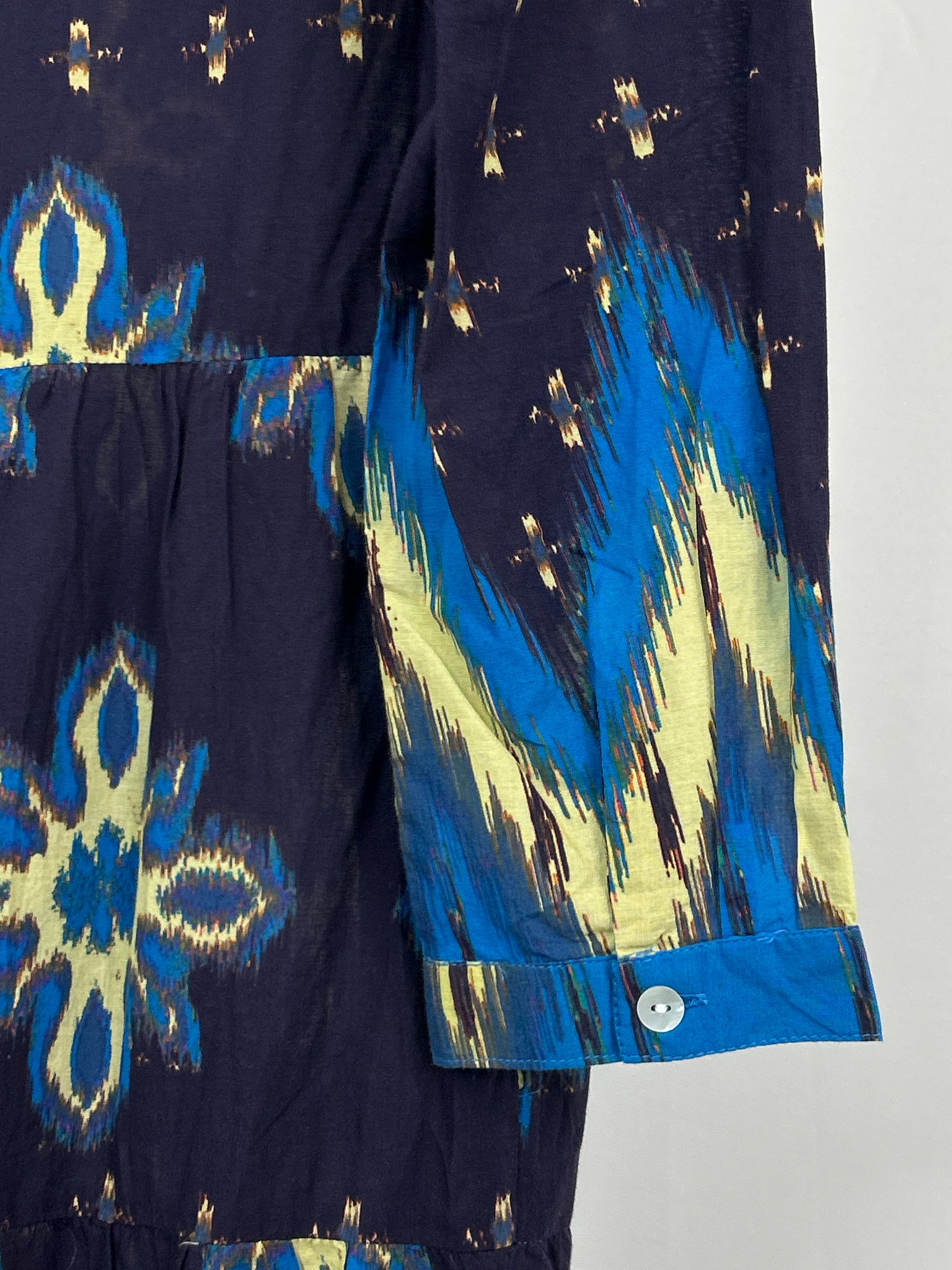 BE BOHO Size XS Navy Print Women Dress