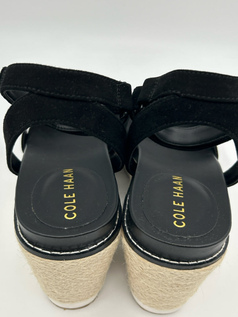 COLE HAAN Women Size 7.5 Black Sandal