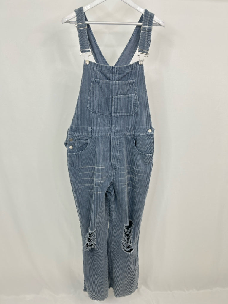 BIBI Women Size L Blue Corduroy Overall NWT