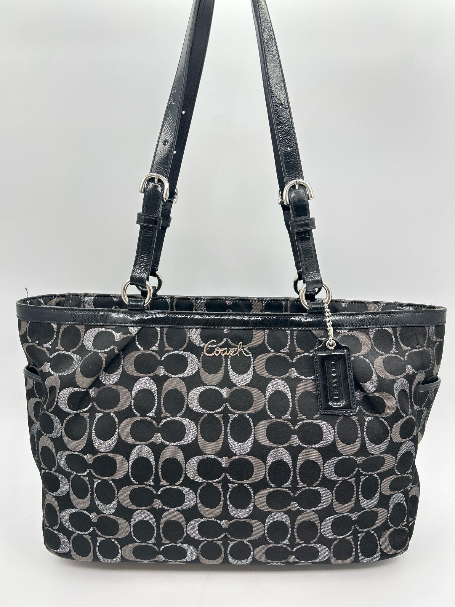 Coach Black Print Women Tote