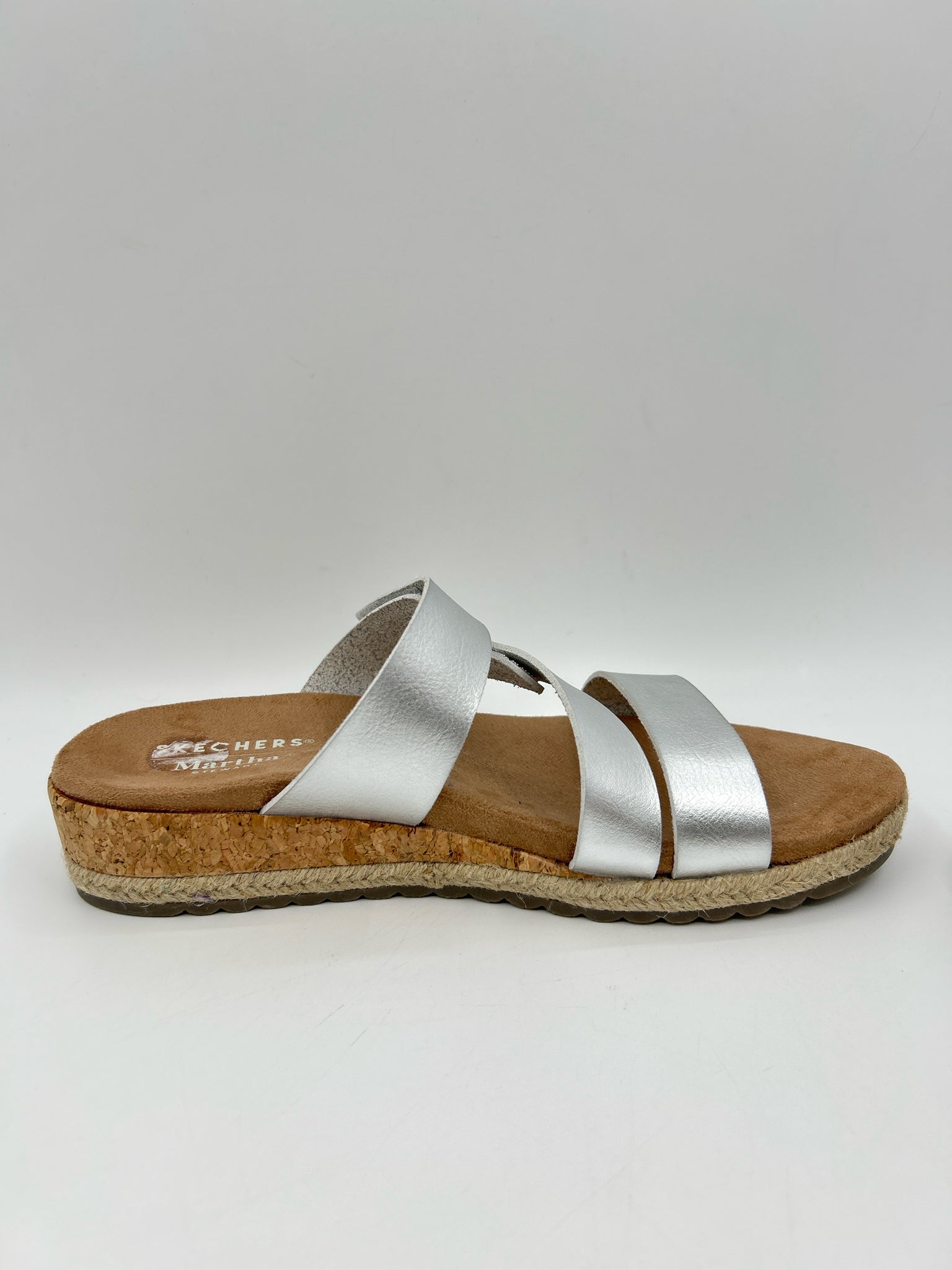 skechers Size 8.5 Silver Women Sandal