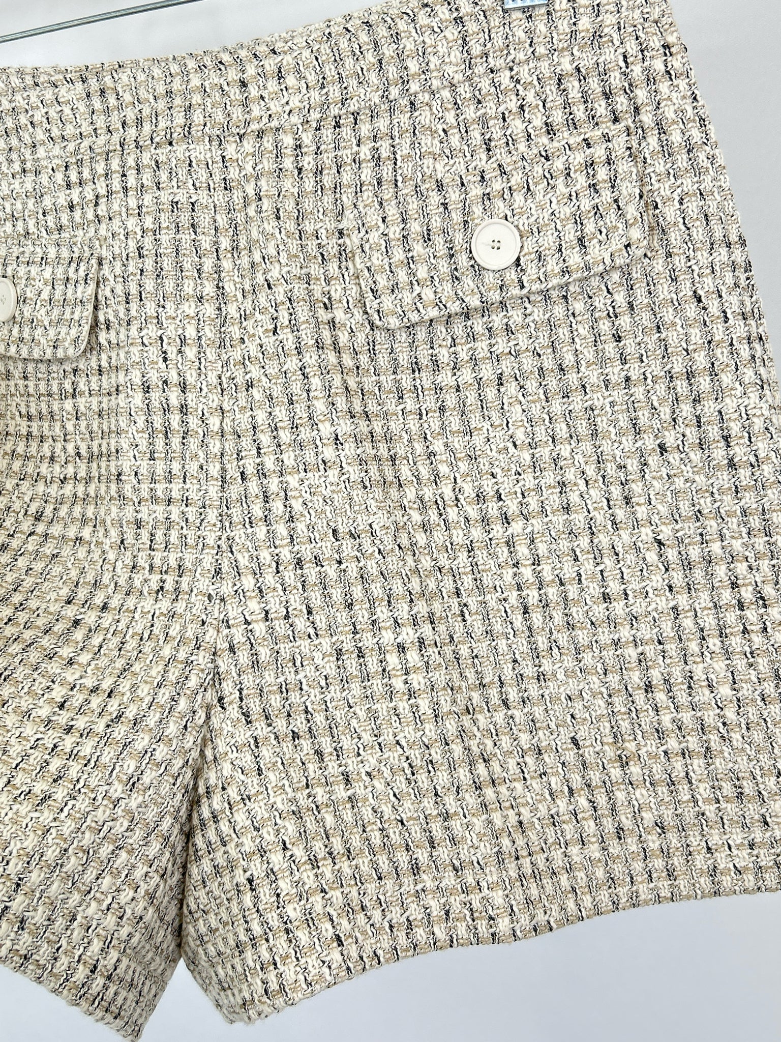 CLAUDIE  PIERLOT Size 38 Cream Print Women Shorts