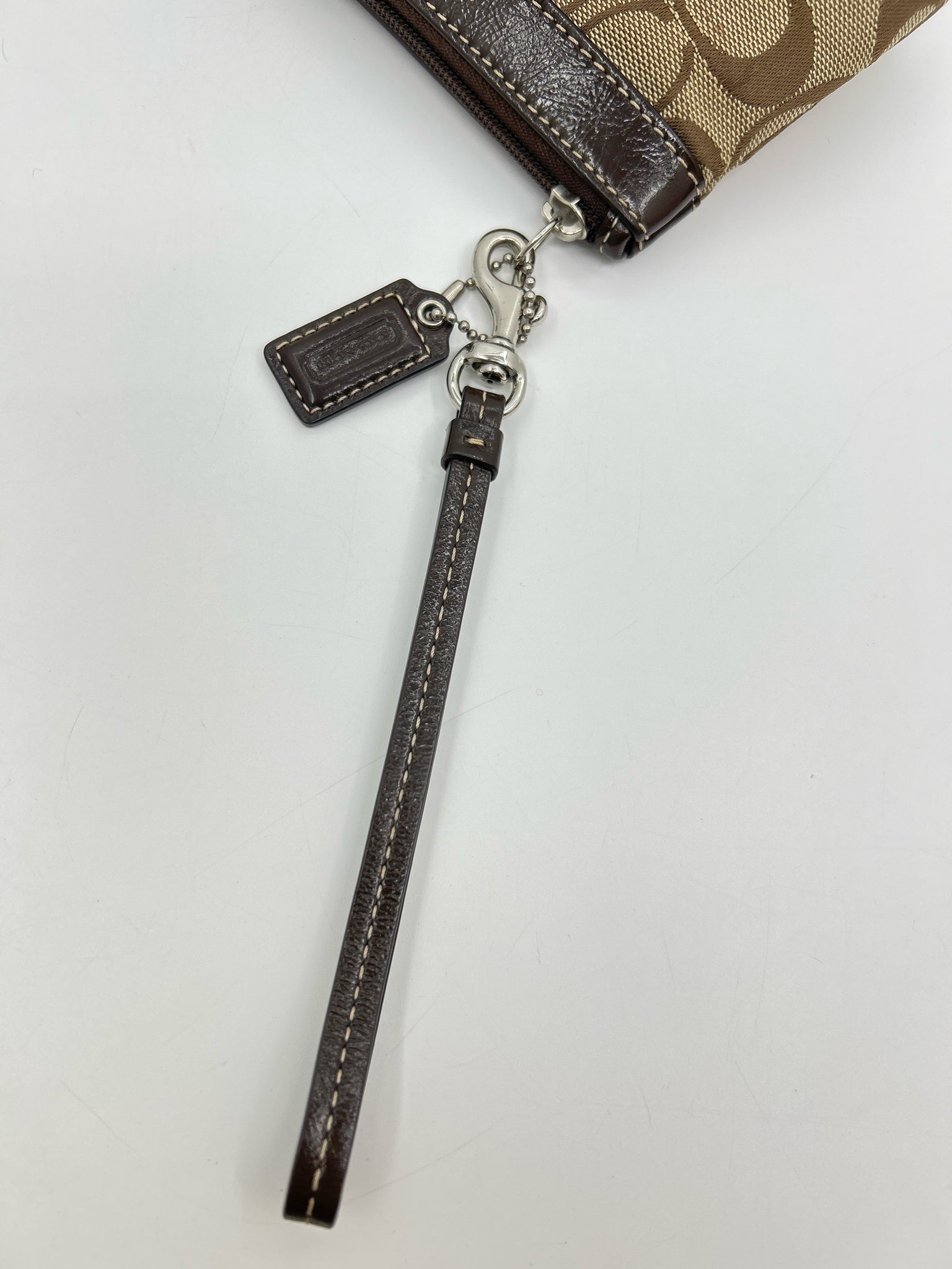 Coach BROWN MONOGRAM Women Wristlet