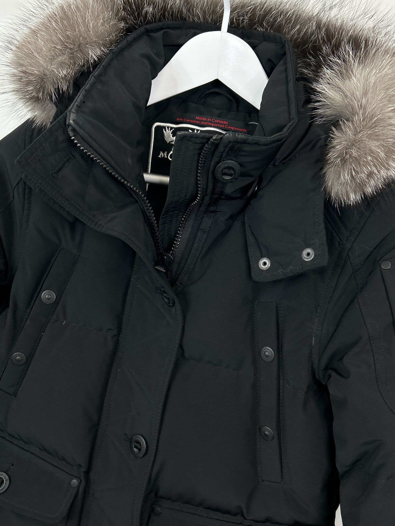 MOOSE KNUCKLES Size S Black Women Coat