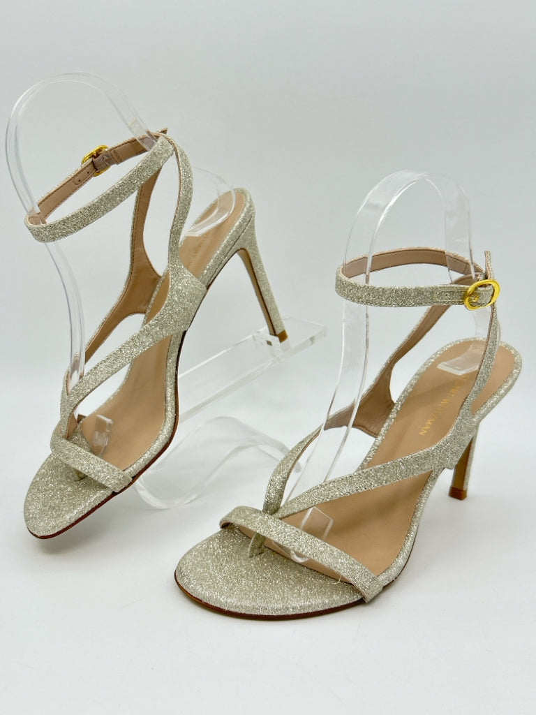 STUART WEITZMAN Size 6B METALLIC Women's Sandal