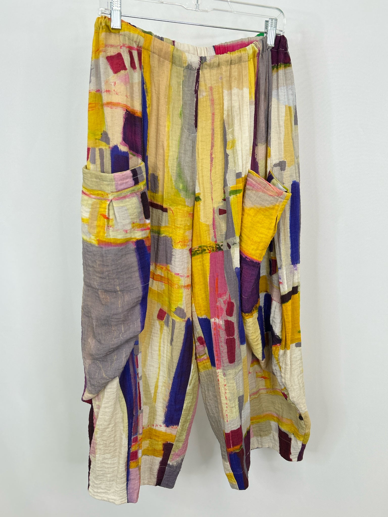 ELEVEN STITCH DESIGN Size L Multi-Color Women Pants