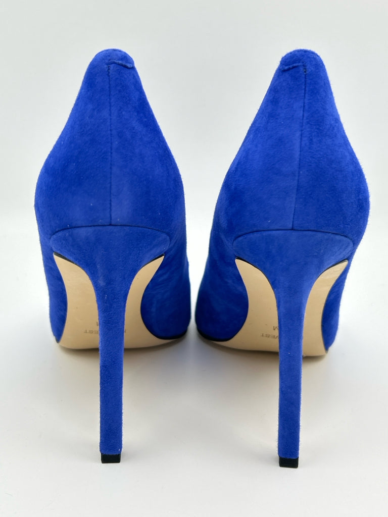 NINE WEST Women Size 11M Blue Pumps