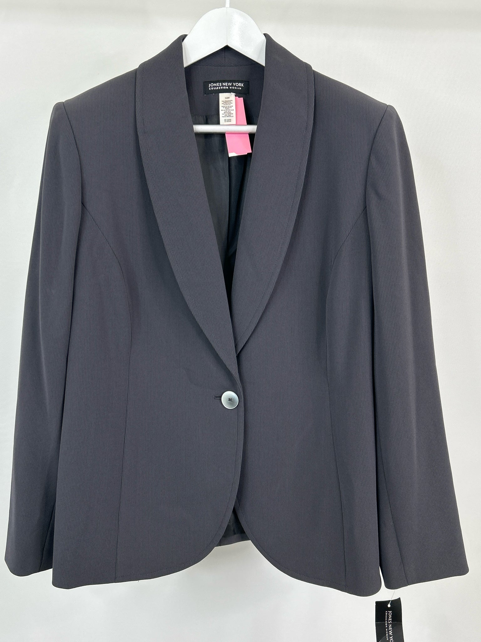 JONES NEW YORK Size 14W Gray Women 2-Piece w/pants