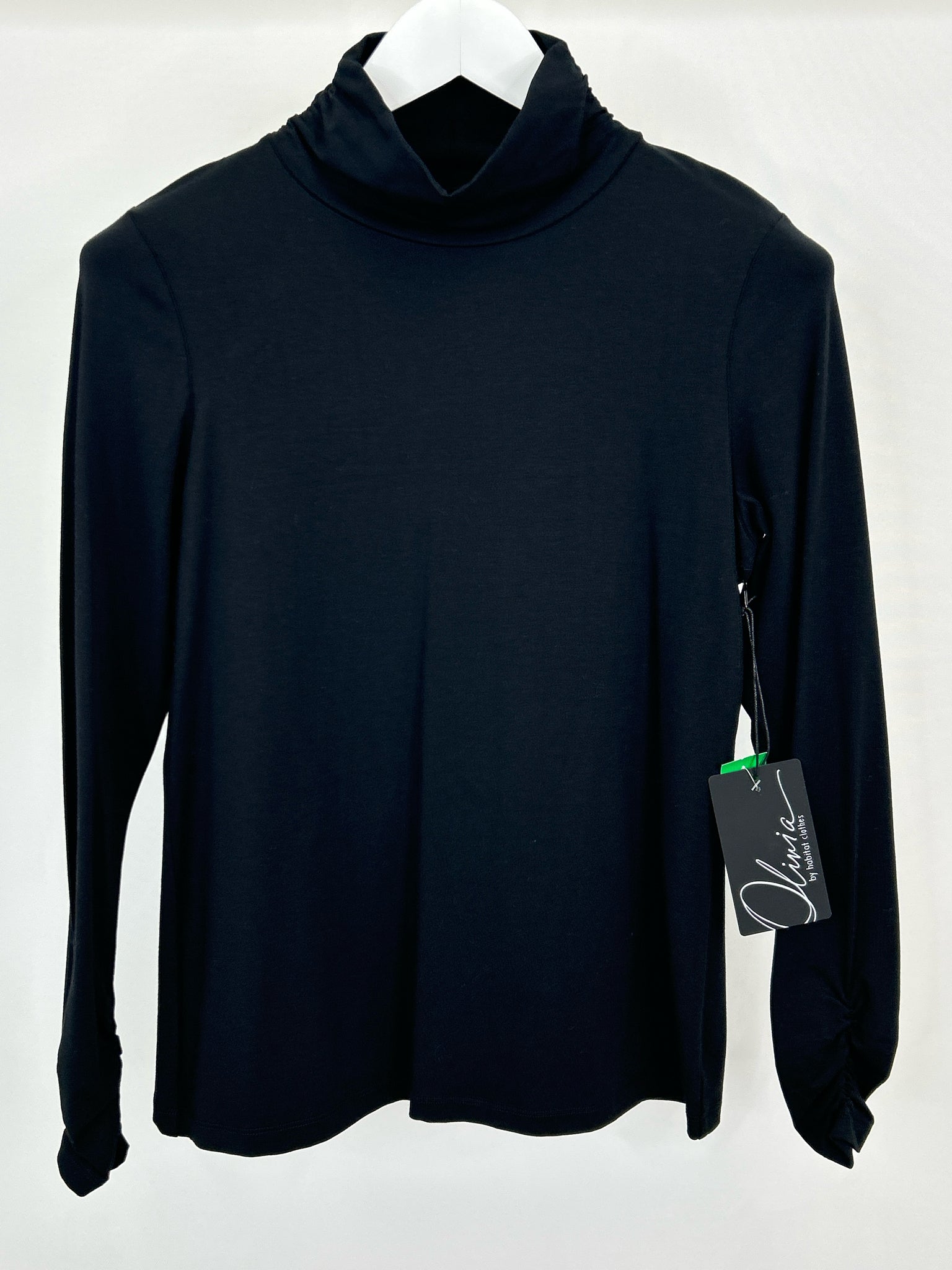 OLIVIA BY HABITAT CLOTHES Size S Black Women Turtleneck NWT