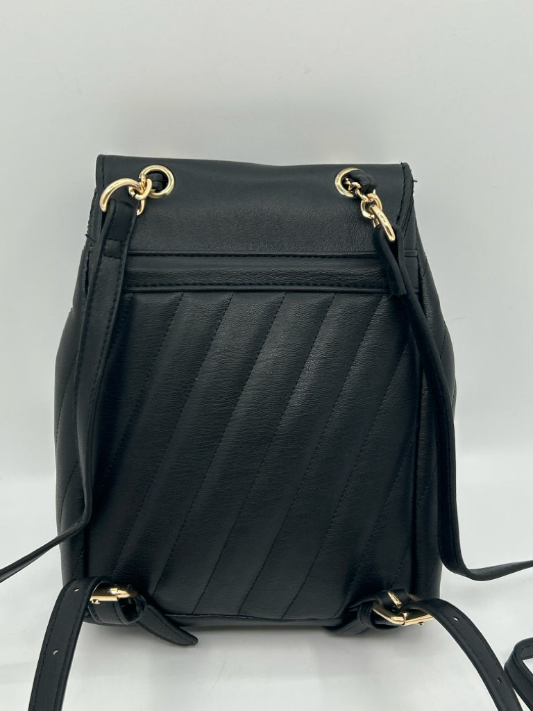 BEBE Black Faux Leather Backpack NWT