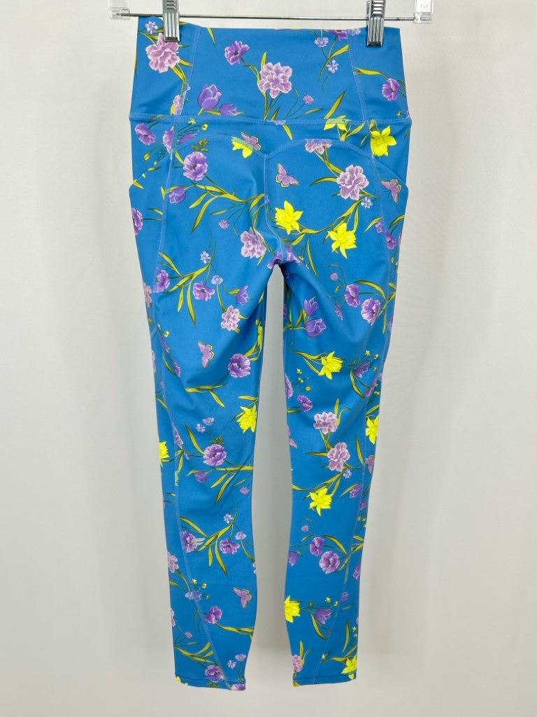 FABLETICS Size S Blue Print Women's Workout NWT