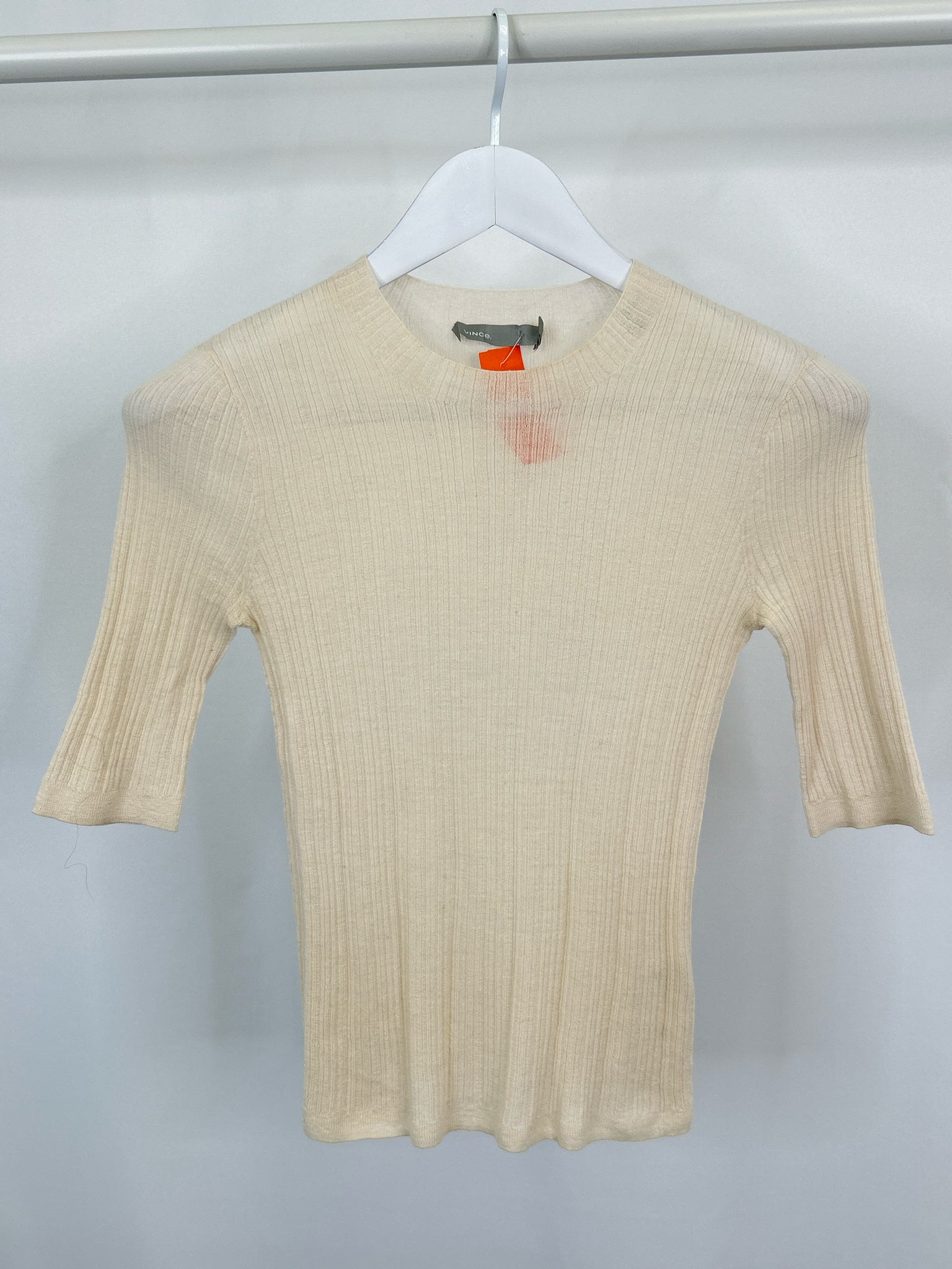 VINCE Size XS Cream Women Top