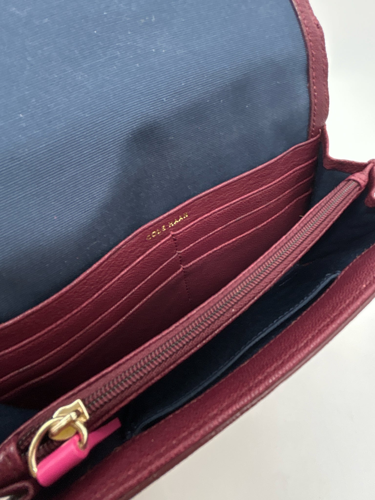 COLE HAAN Wine and Pink Women Wallet