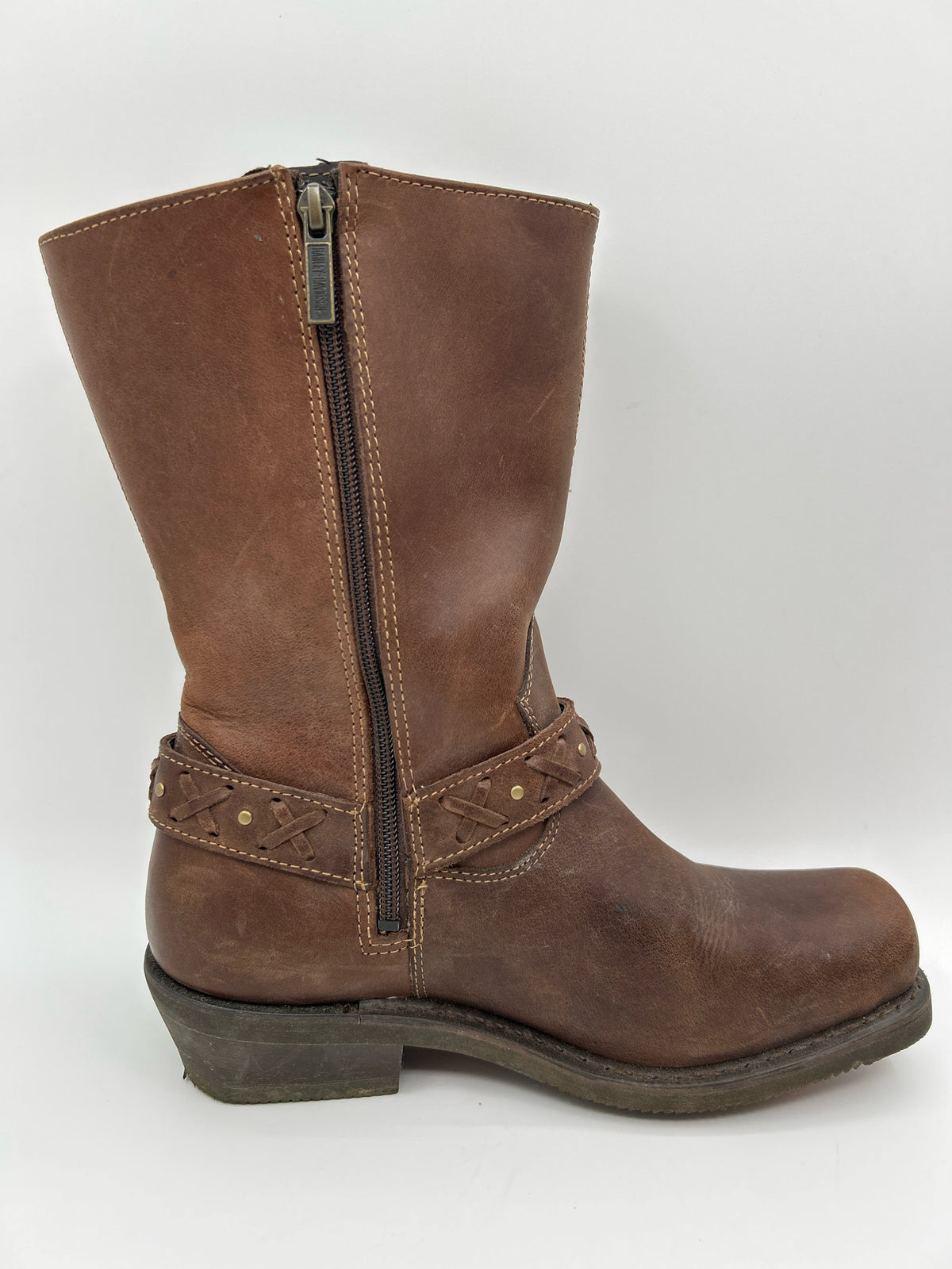 HARLEY DAVIDSON Size 9.5 Brown Women Boots