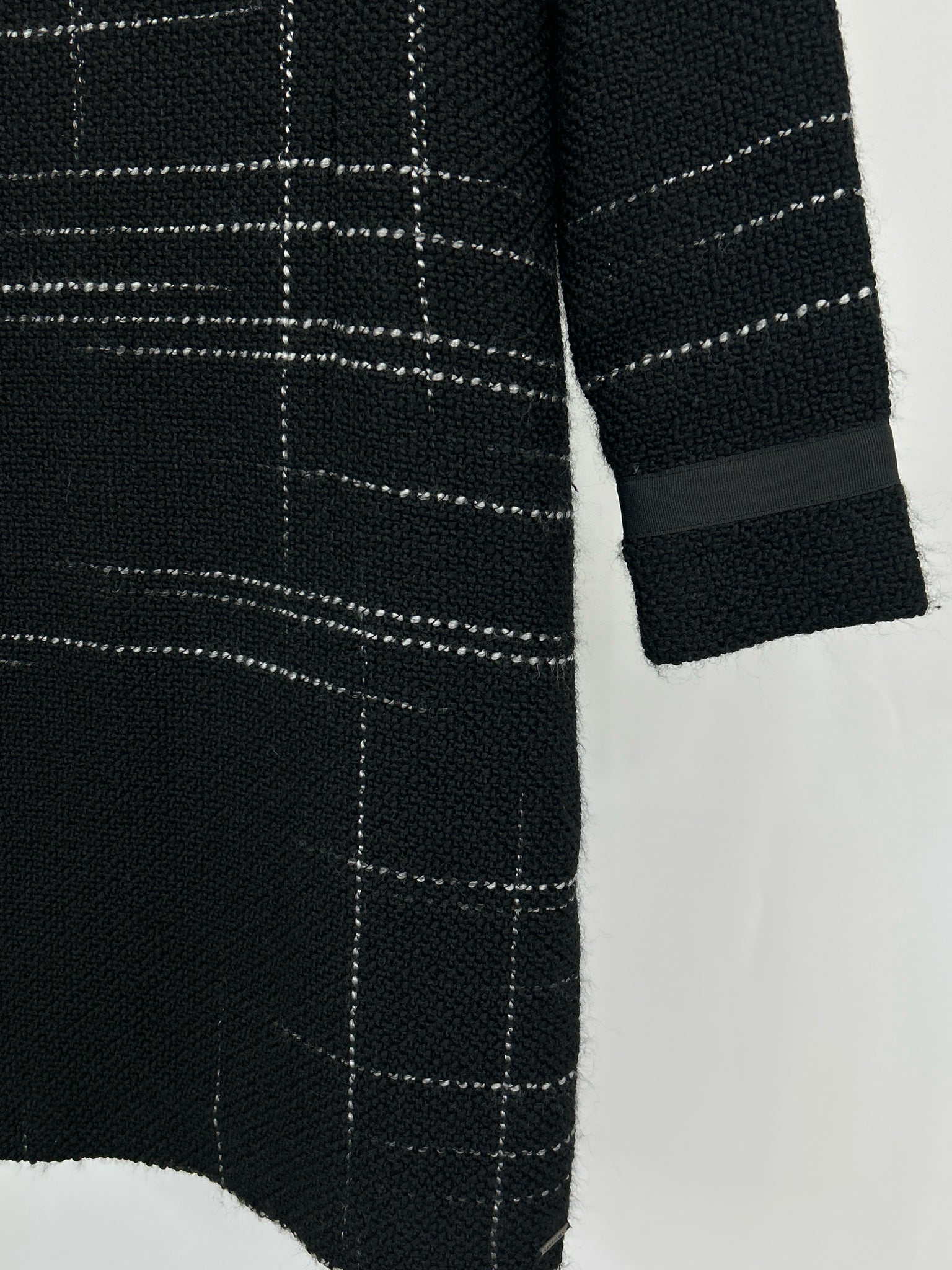 Saint James Size 8 Black Plaid Women Dress