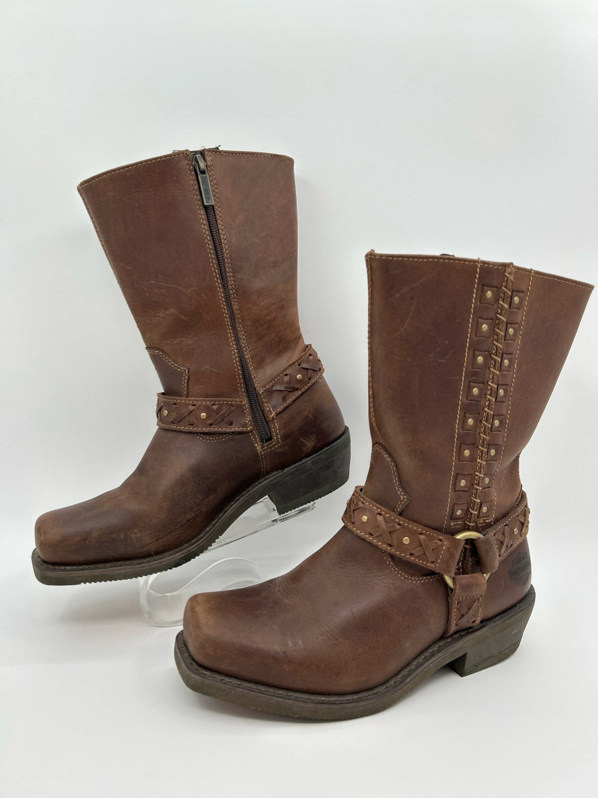 HARLEY DAVIDSON Size 9.5 Brown Women Boots