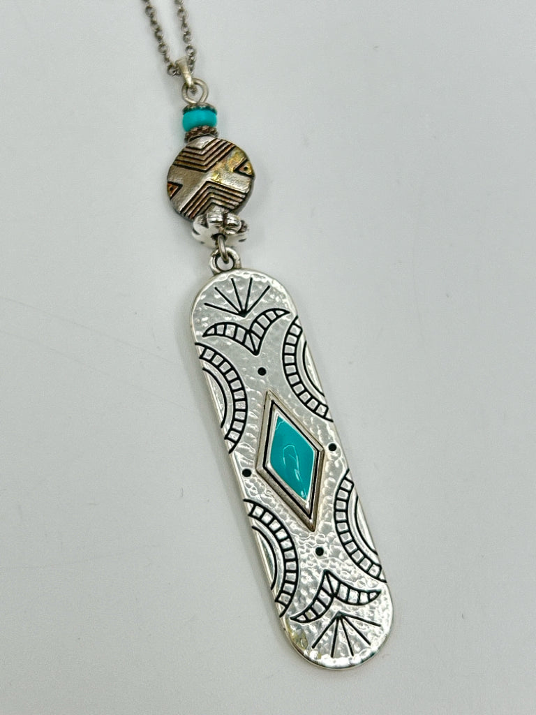 BRIGHTON SILVER AND TURQUOISE Necklace