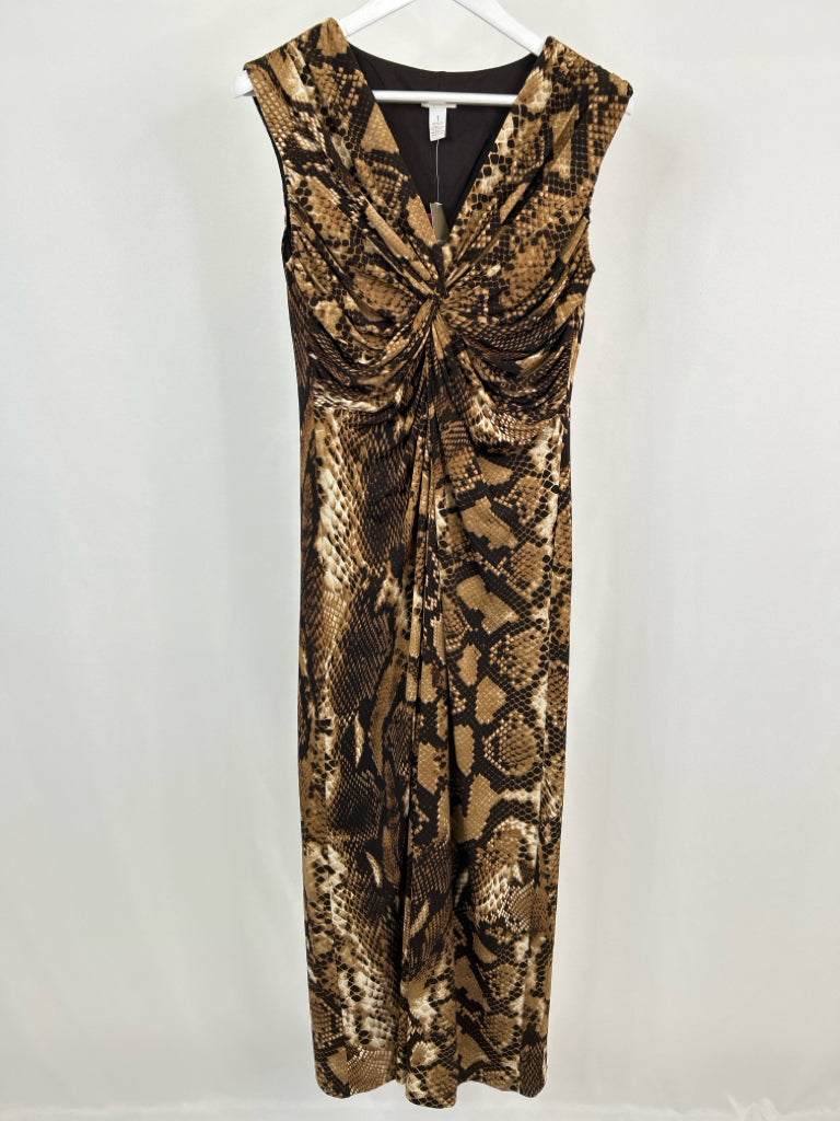 CHICO'S Size 8 Animal Print Women's Dress