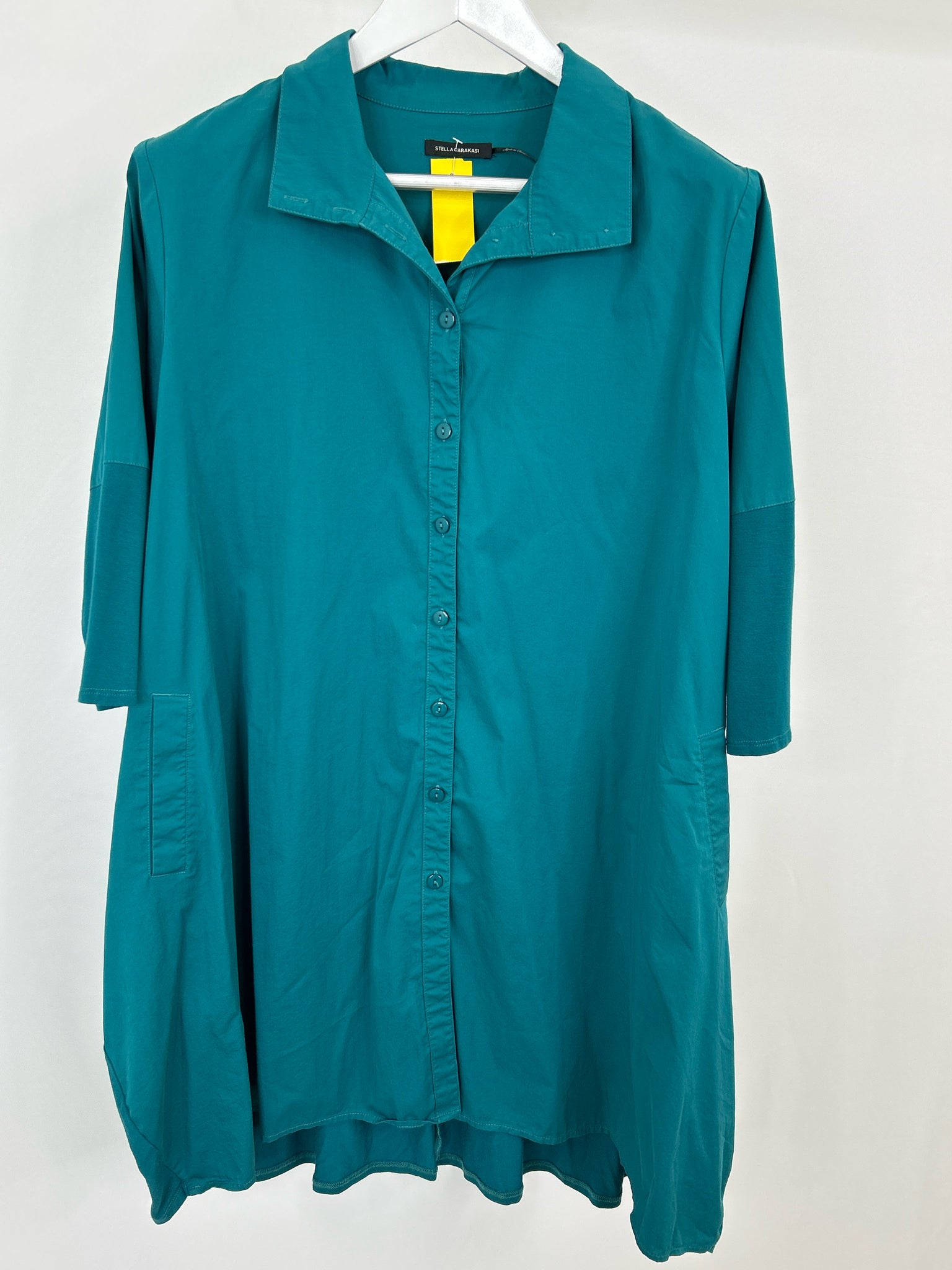 STELLA CARAKASI Size L Teal Women Tunic
