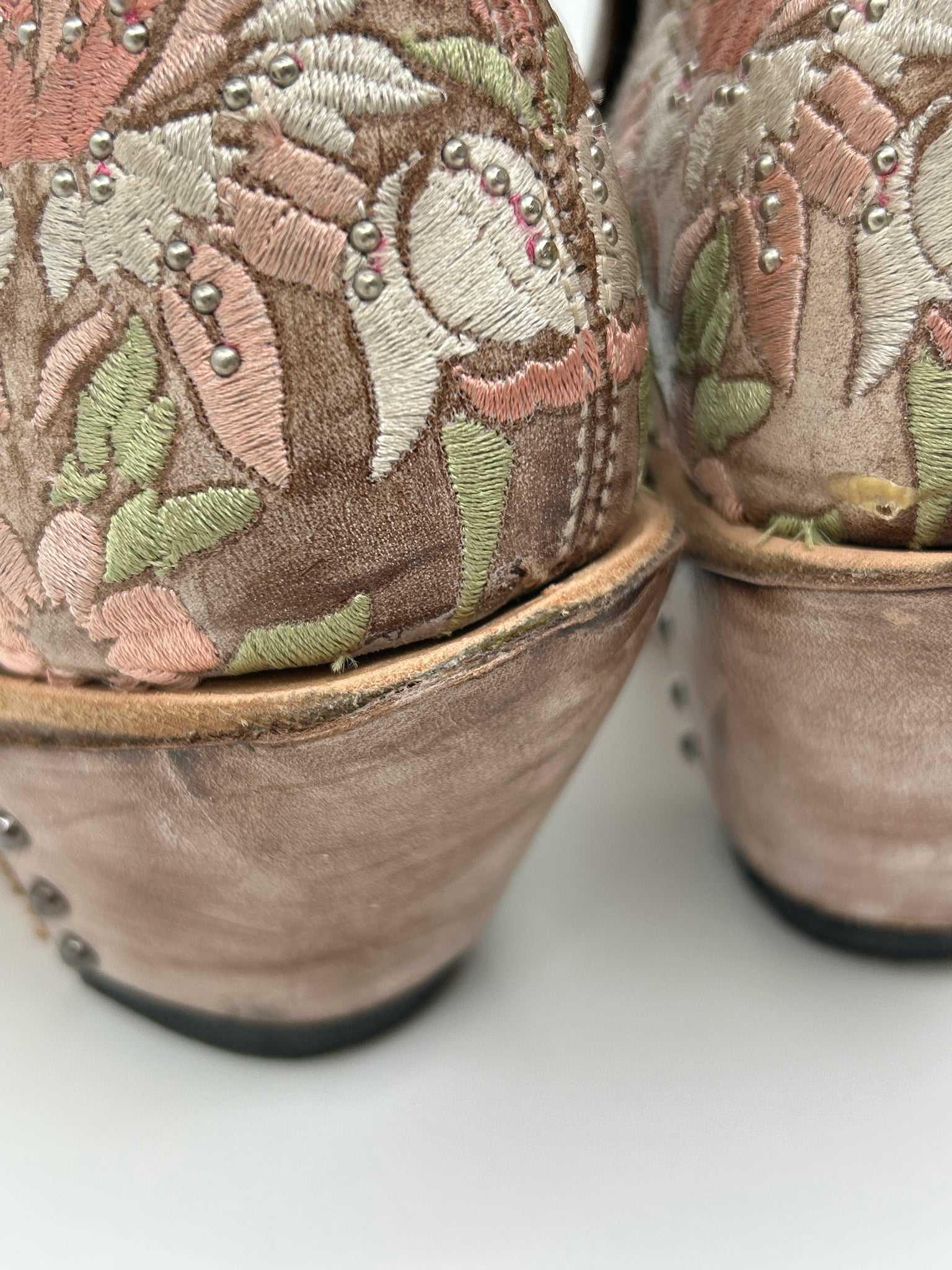 OLD GRINGO Size 7B BEIGE FLORAL Women Boots