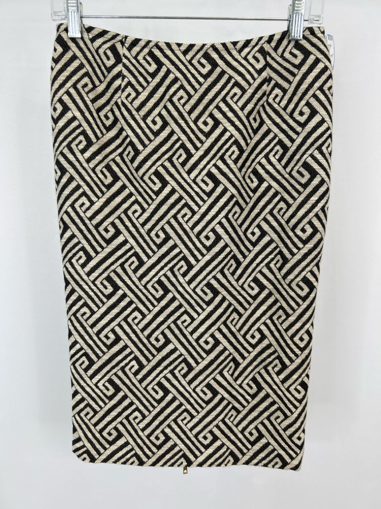 LAFAYETTE 148 Size 2 Brown Print Women's Skirt