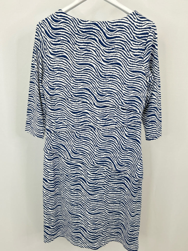 J MCLAUGHLIN Size L blue and white Dress