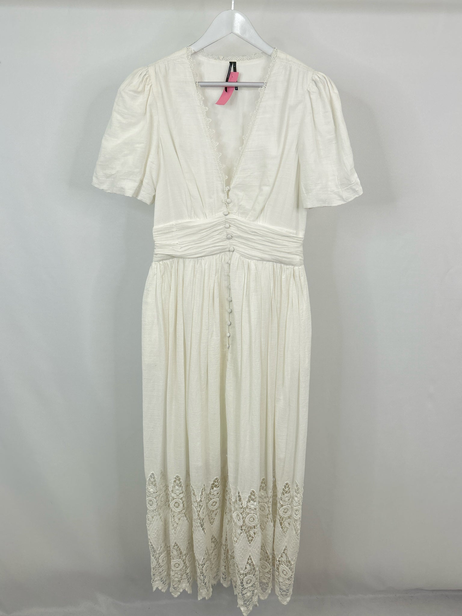 BY ANTHROPOLGIE Size L White Women Dress
