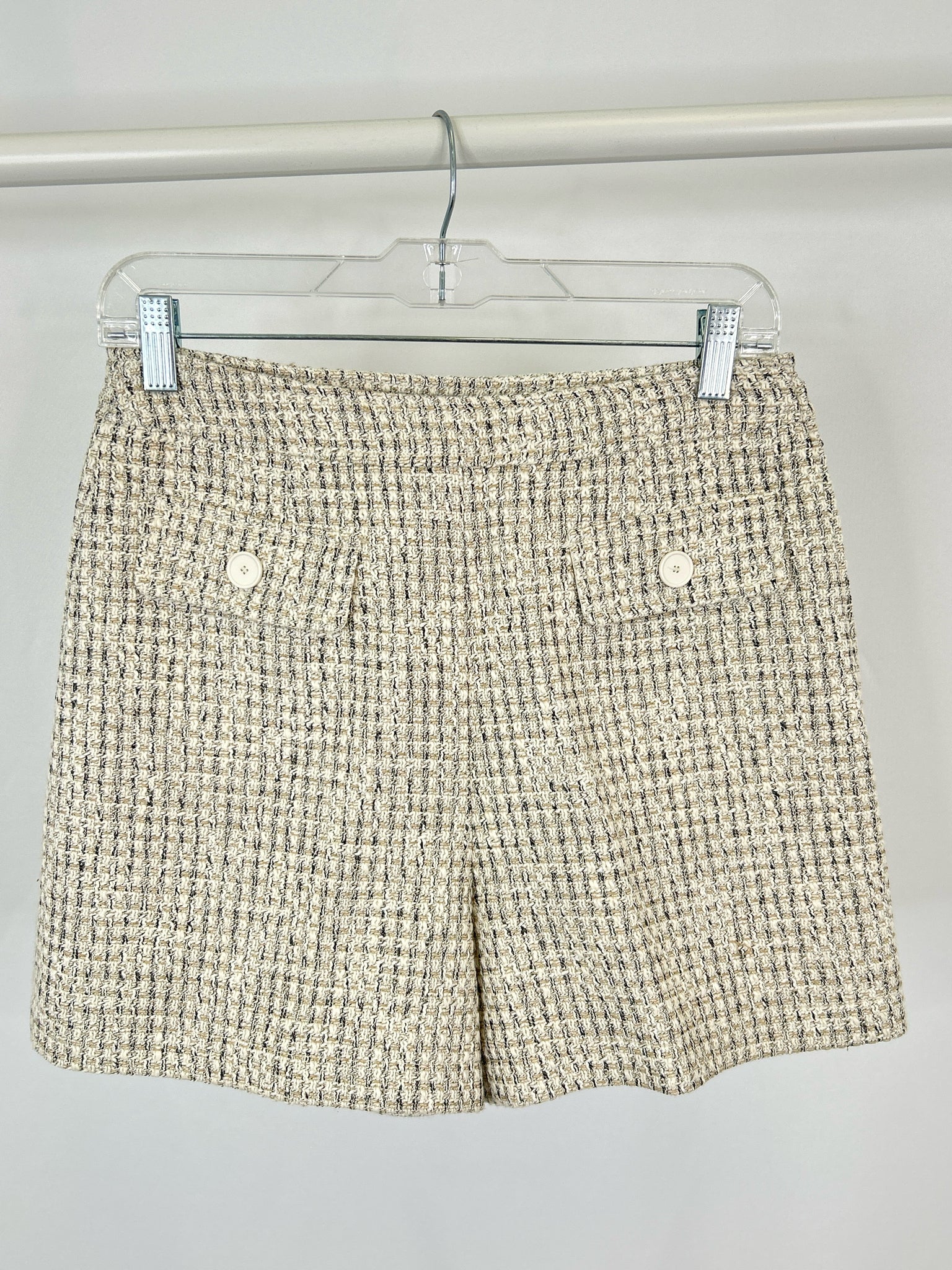 CLAUDIE  PIERLOT Size 38 Cream Print Women Shorts