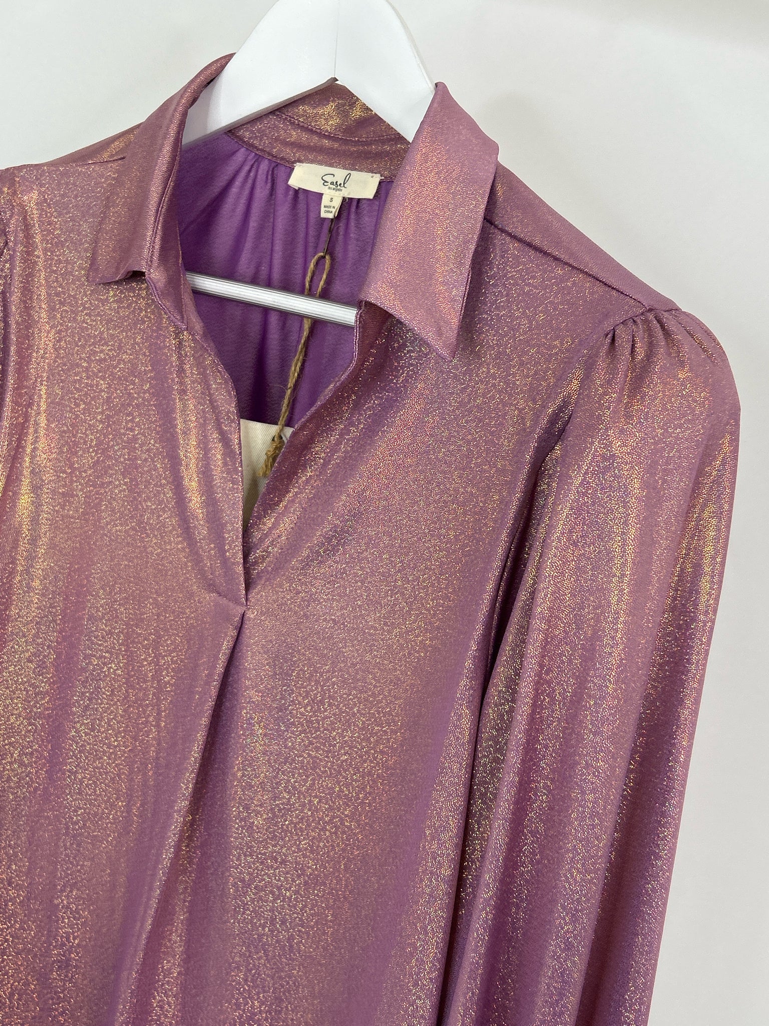 EASEL NWT Size S Purple Women Top